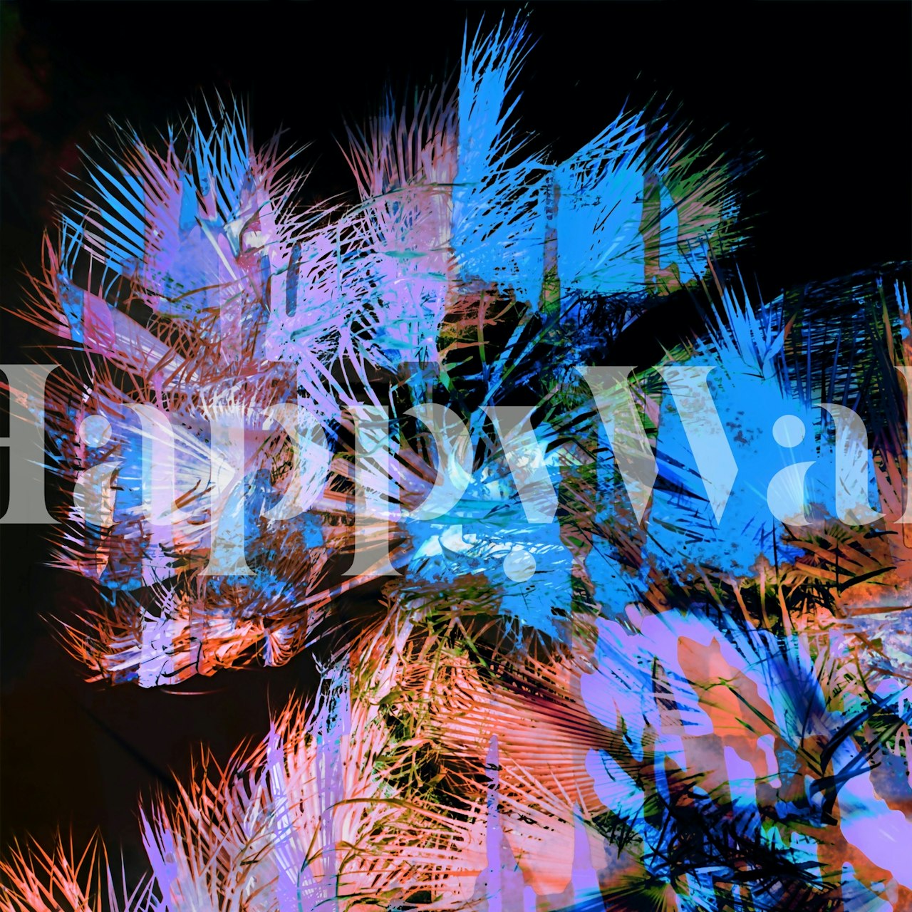 Ταπετσαρία California Night σε ένα δωμάτιο