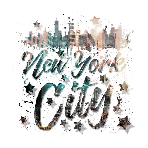 NYC Typography Geometric Mix