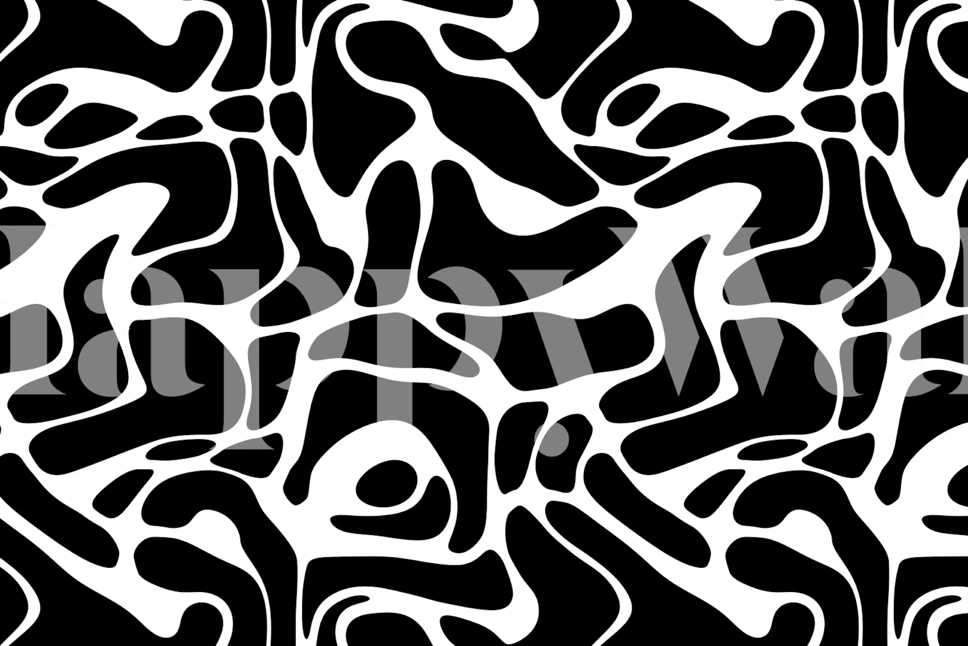 Abstract shapes in black and white wallpaper design