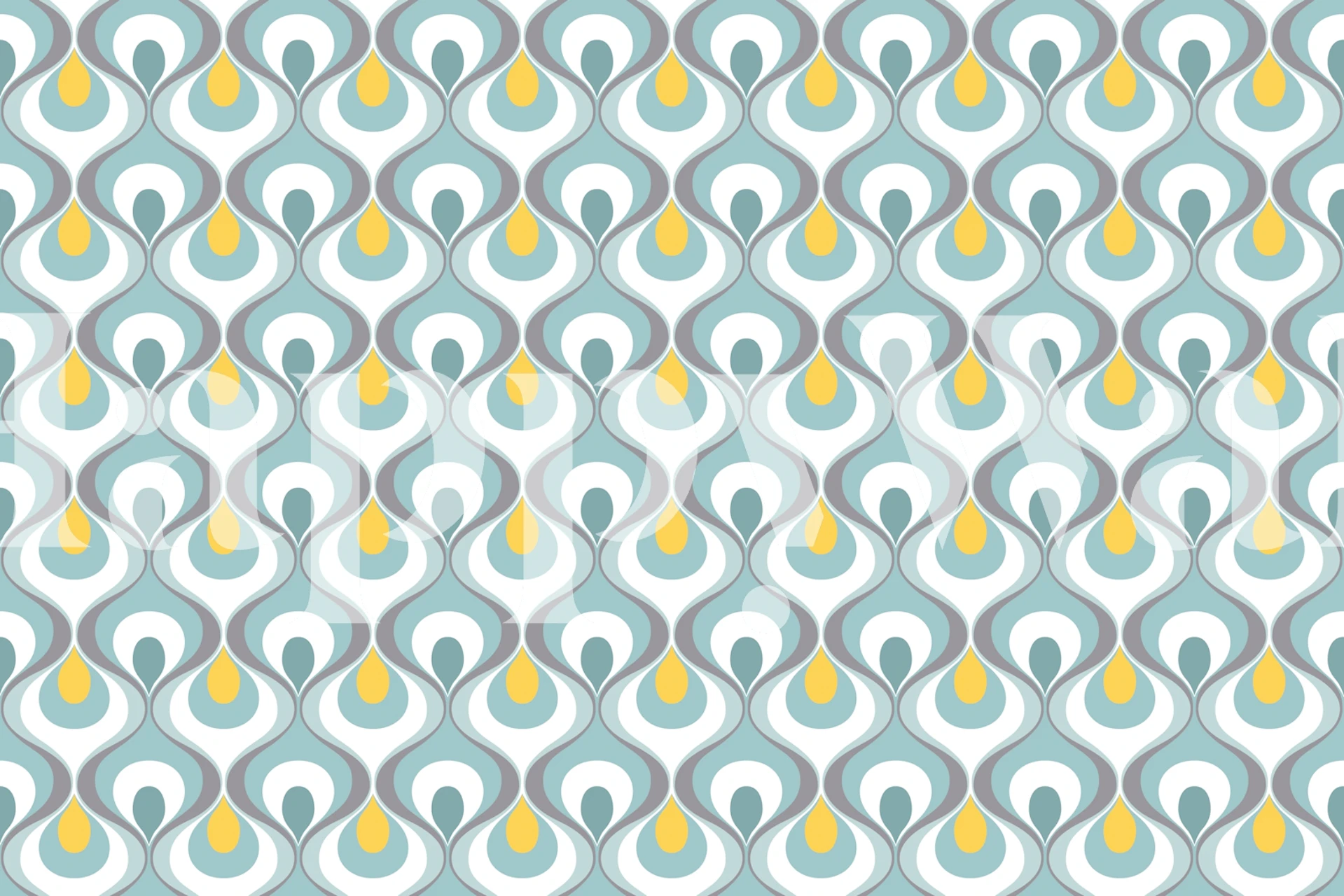 Retro Mood 11 tapet som visas i ett rum