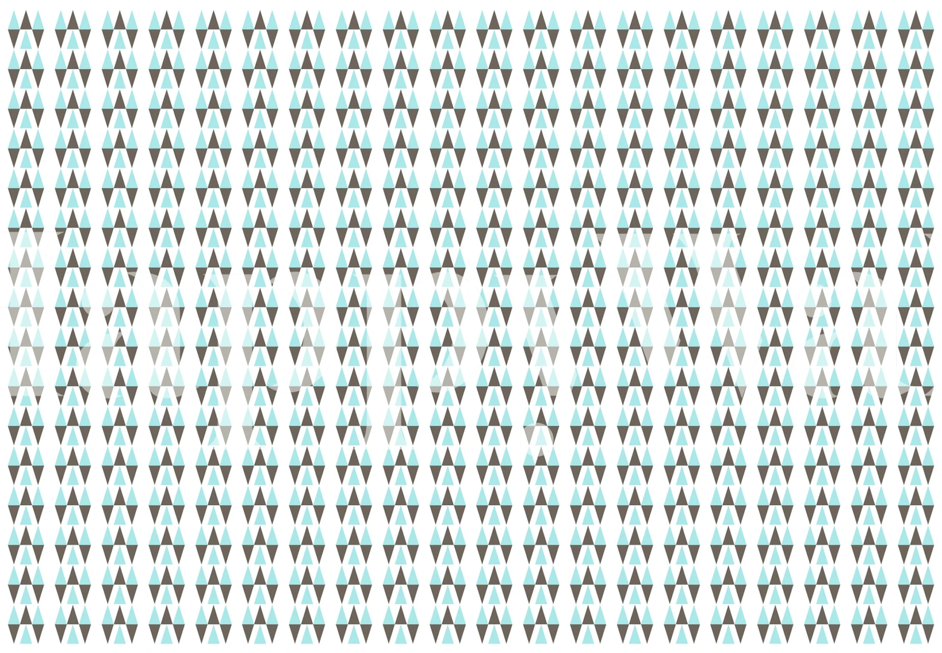 Retro pattern behang in een interieur