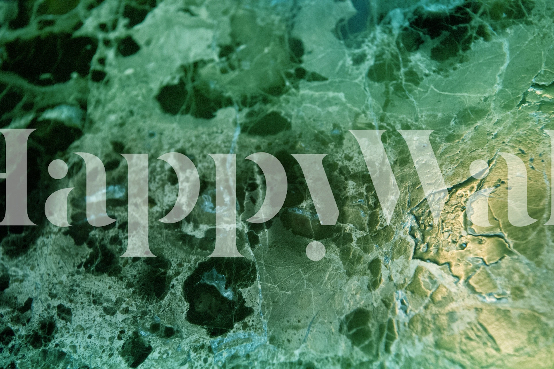 Carta da parati Emerald Green Marble in una stanza