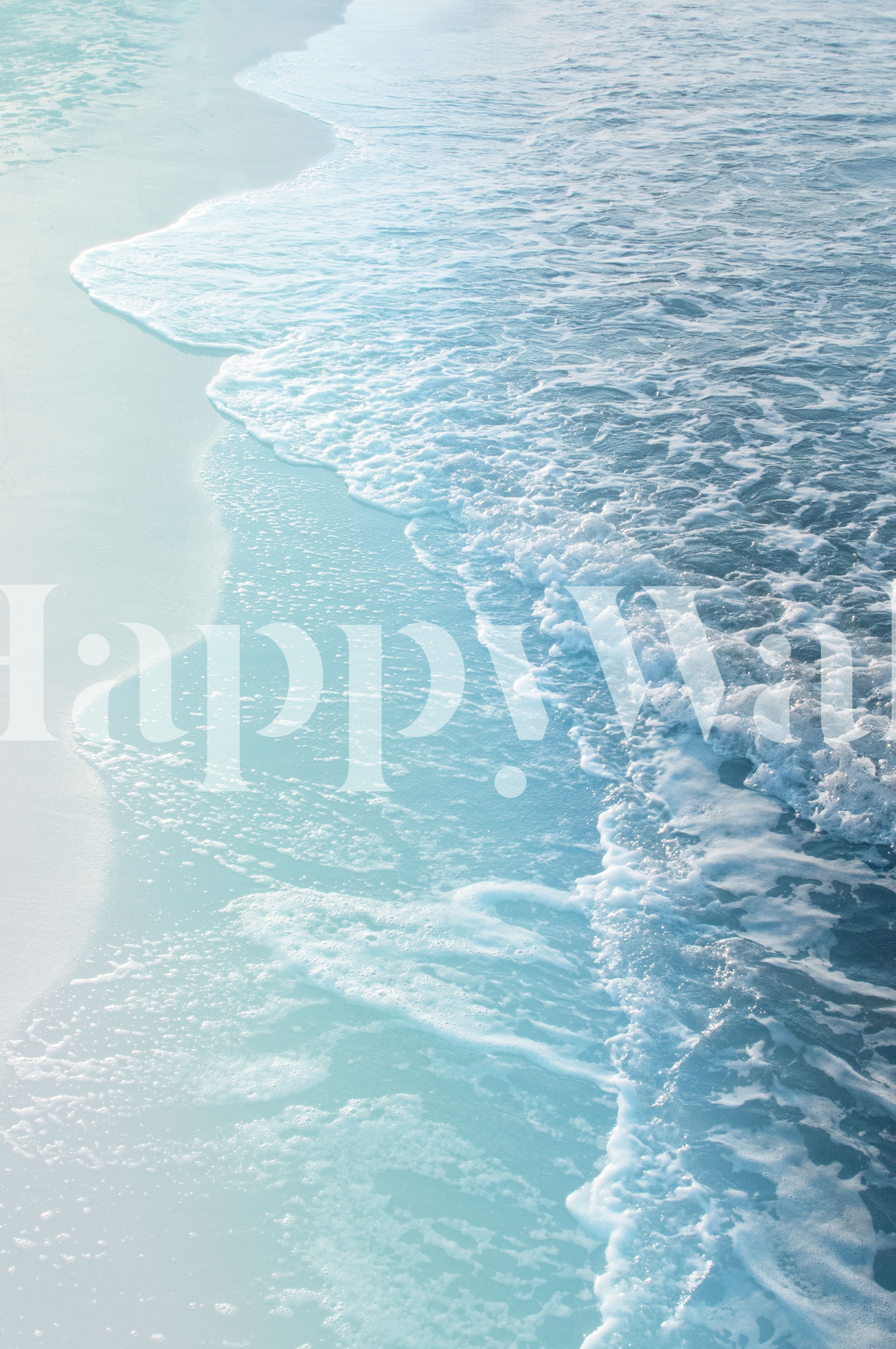 Soft Turquoise Ocean Dream 2 wallpaper - Happywall