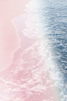 Blush Pink Blue Ocean Dream 2 tapete