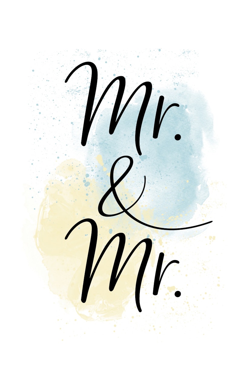 Mr and Mr wallpaper Happywall