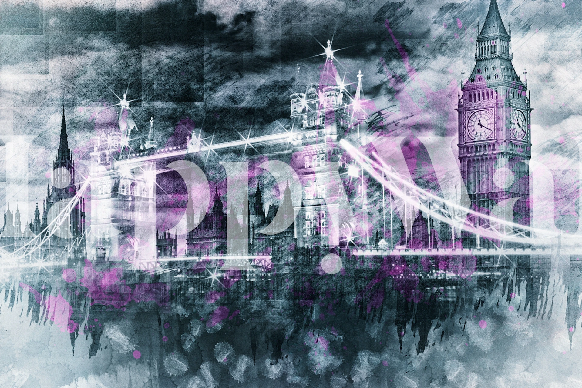 Modern-Art London Tapet I Et Rum