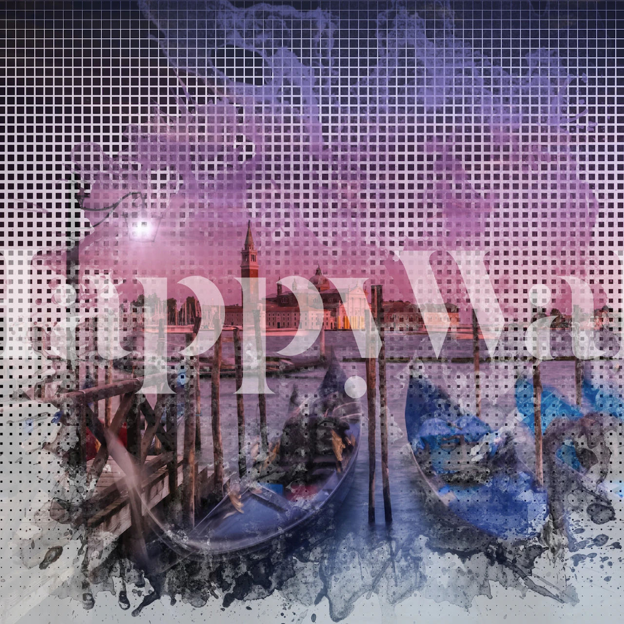 Papel de parede Venice Gorgeous Sunset em um quarto