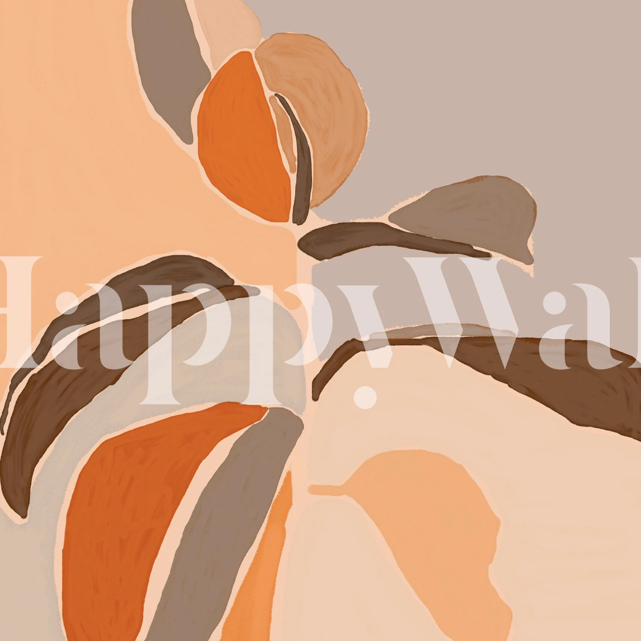 Design della carta da parati Spring Flora V4 in una stanza