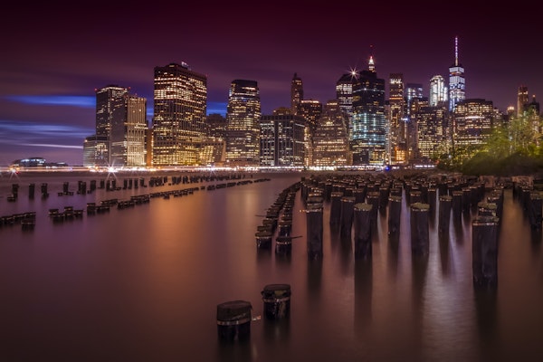 Manhattan Skyline at Sunset
