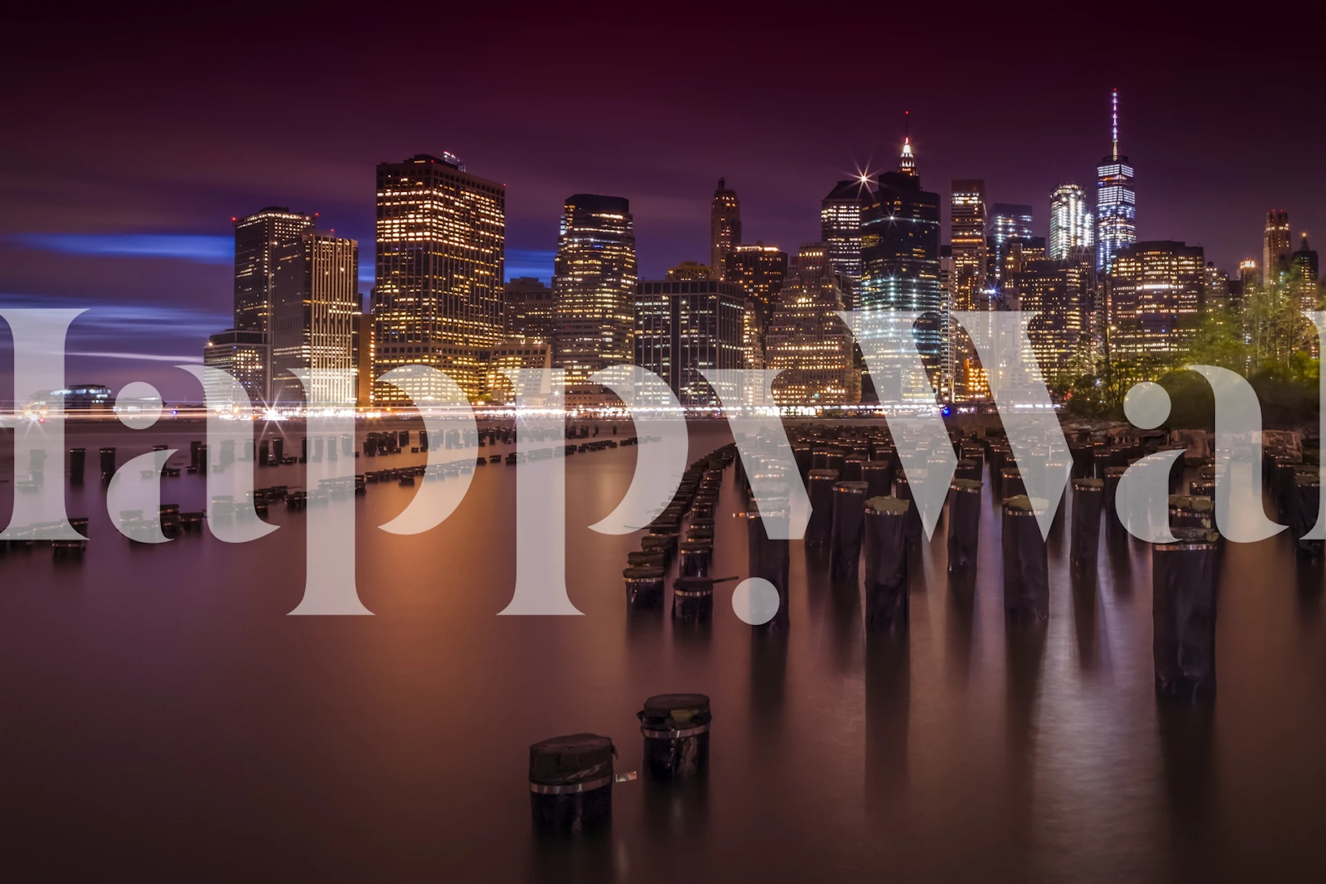 Tapeta Manhattan skyline u sobi