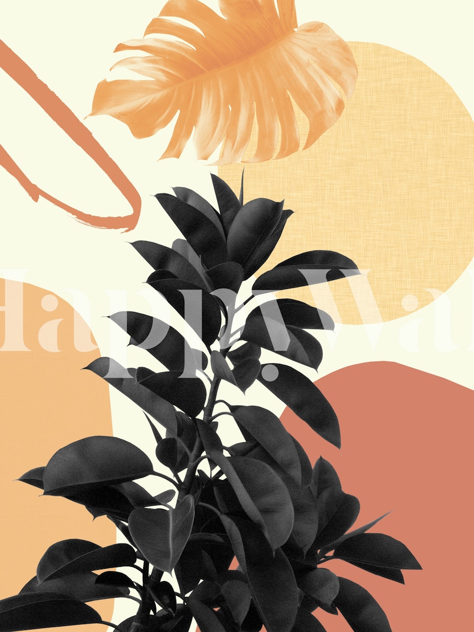 Ficus Summer Finesse 1 wallpaper in a room