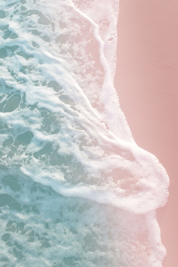 Soft Mint Pink Ocean Dream 1