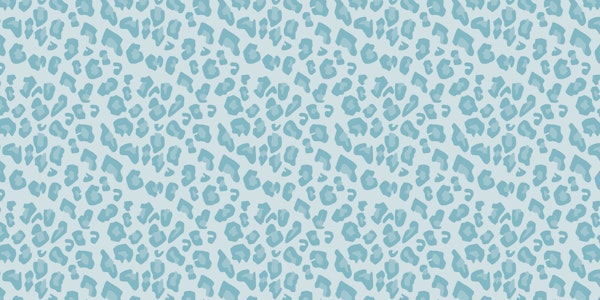 Leopard Animal Print Pale Aqua