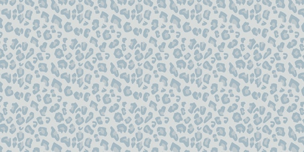 Leopard Animal Print Pale Aqua
