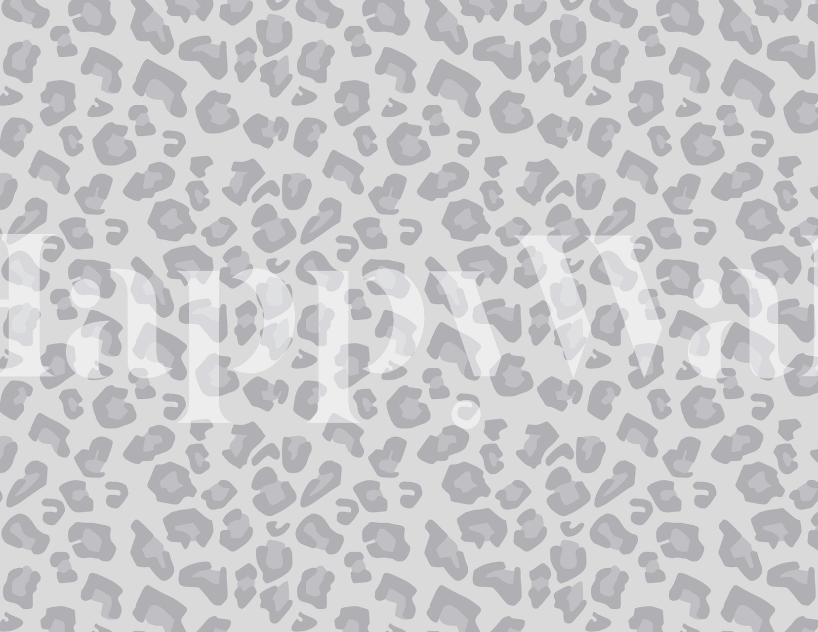 Gray leopard print pattern wallpaper with a modern style