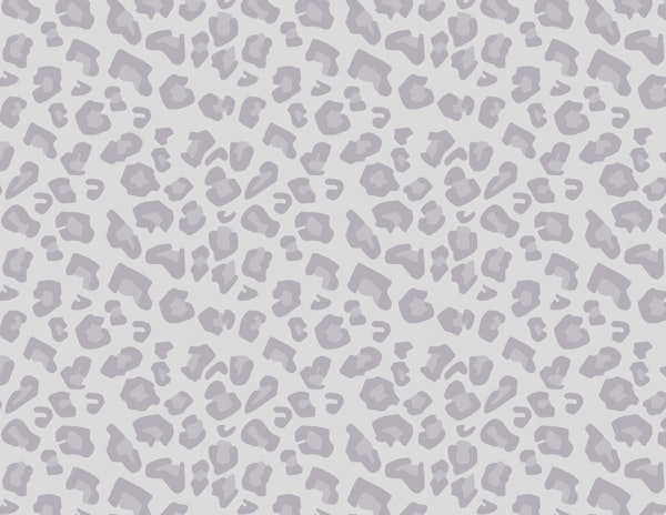 Modern Leopard Print Pale Gray