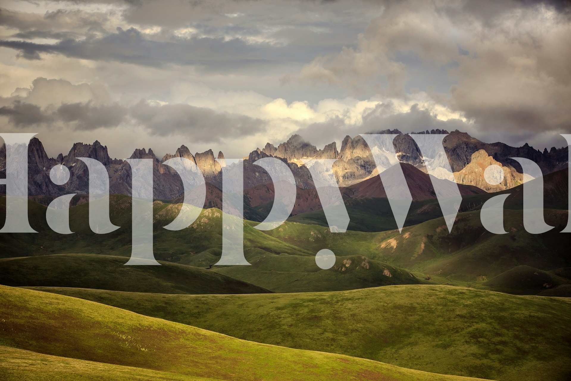 Tibetan Plateau-behang in een kamer