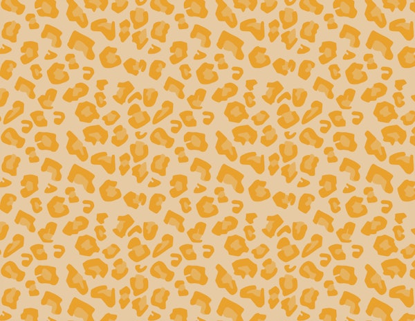 Modern Leopard Print Yellow