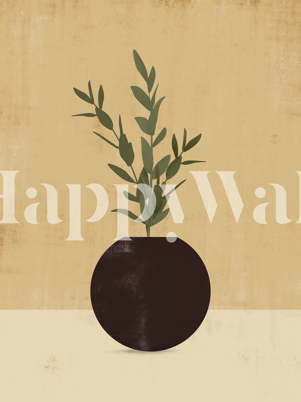 SHE Desert 5 papier peint dans une pièce moderne