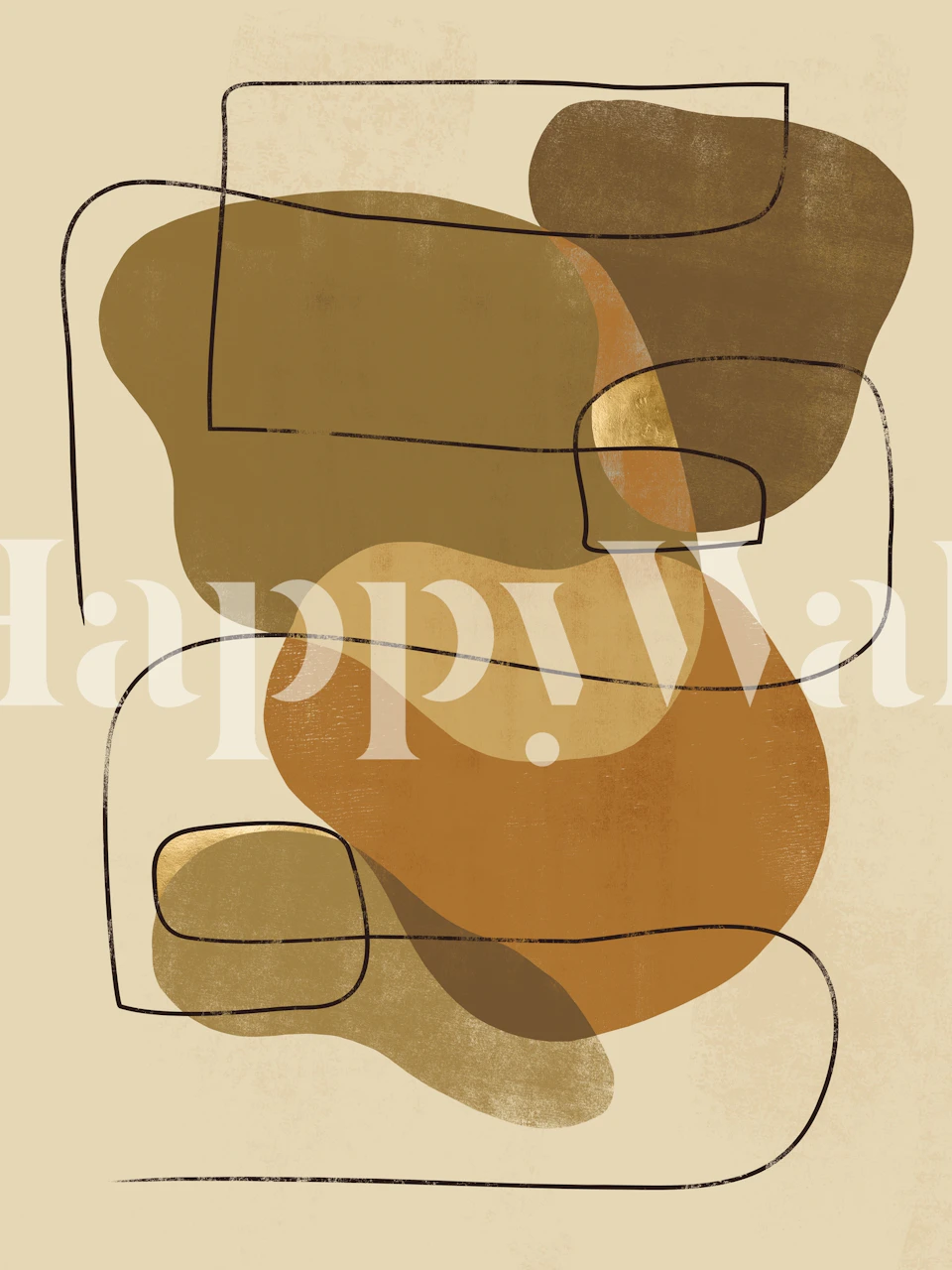 Dekoratiivinen SHE Desert 8 tapetti huoneessa