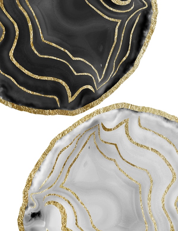 Yin Yang Agate Gold Glam 3