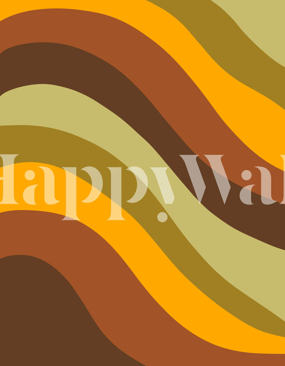 Retro Summer Wave 4a wallpaper in a room