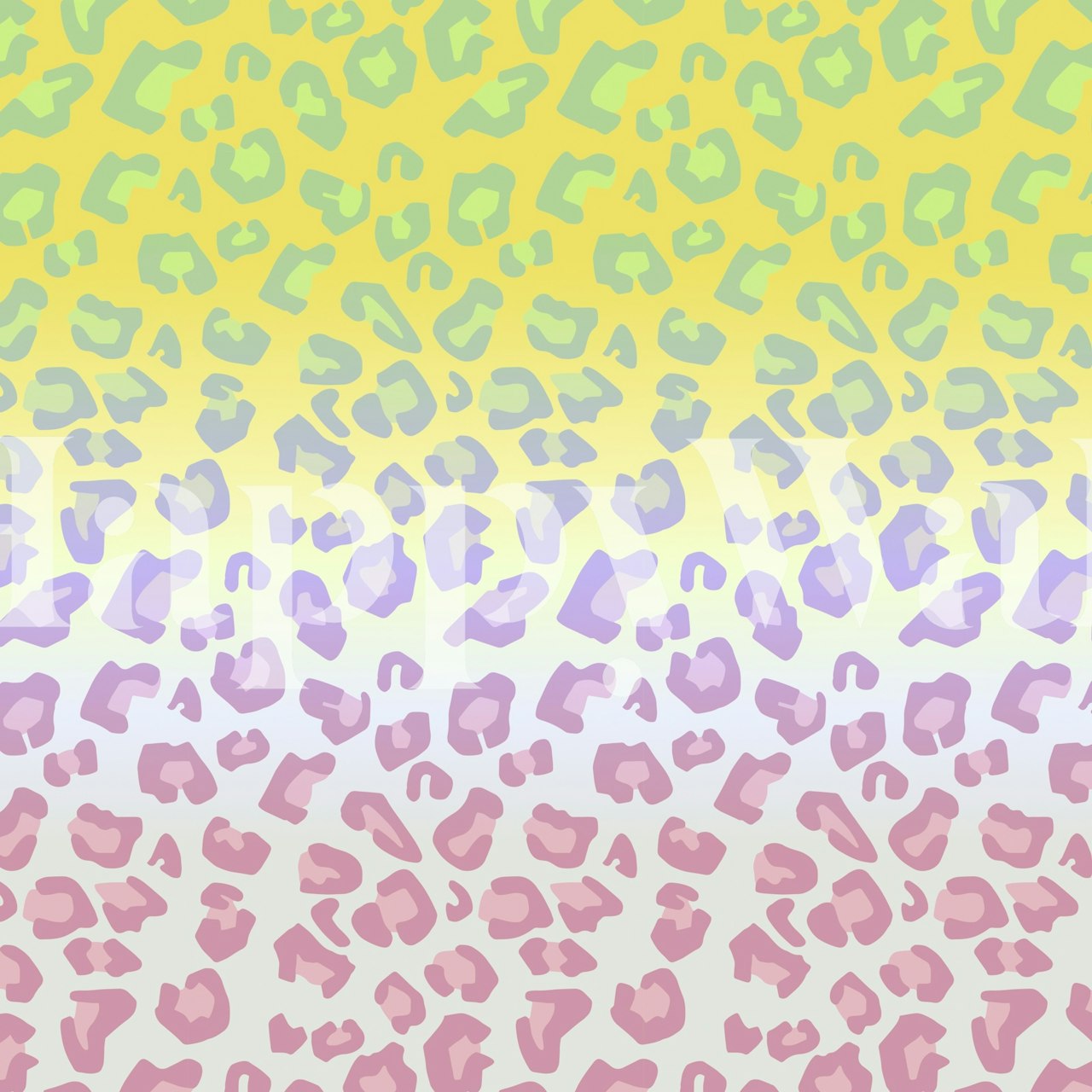 Kolorowa fototapeta z tęczowym lampartem