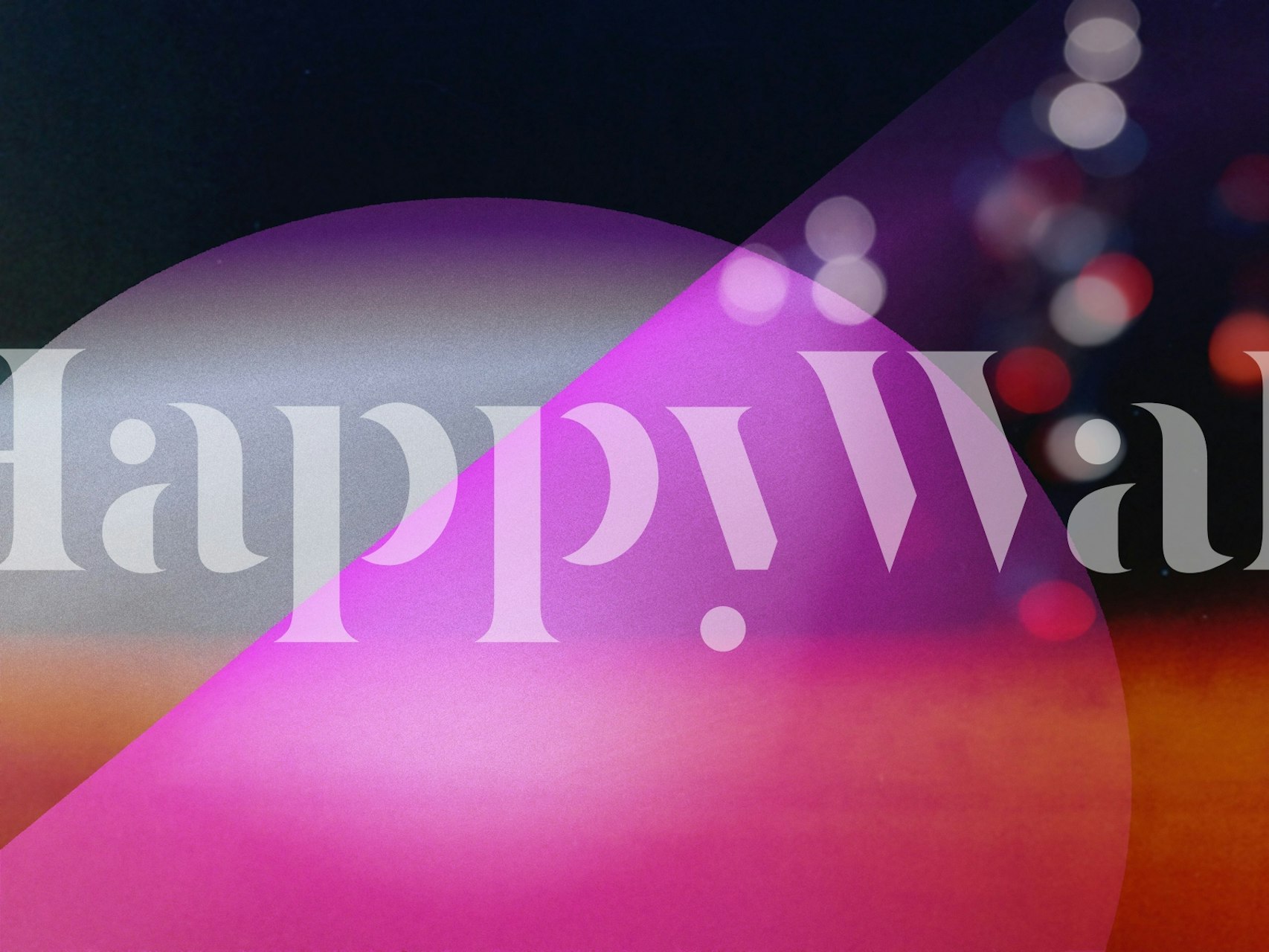 Abstract cosmic wall mural with vibrant purples, blues, and pinks resembling a distant universe