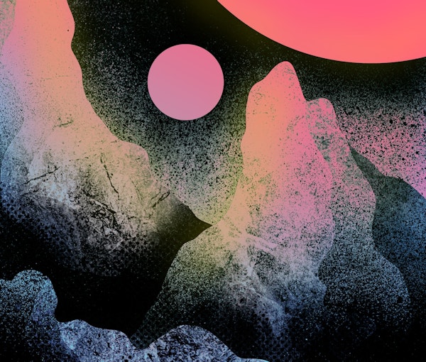 The two pink planets