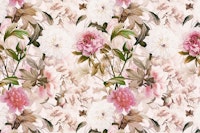 Baroque Peonies Summer Garden papel de parede