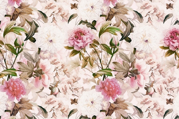 Baroque Peonies Summer Garden