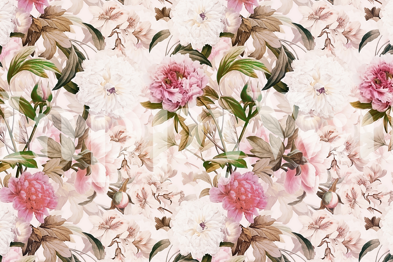 Peonies Summer Garden Wallpaper | Happywall