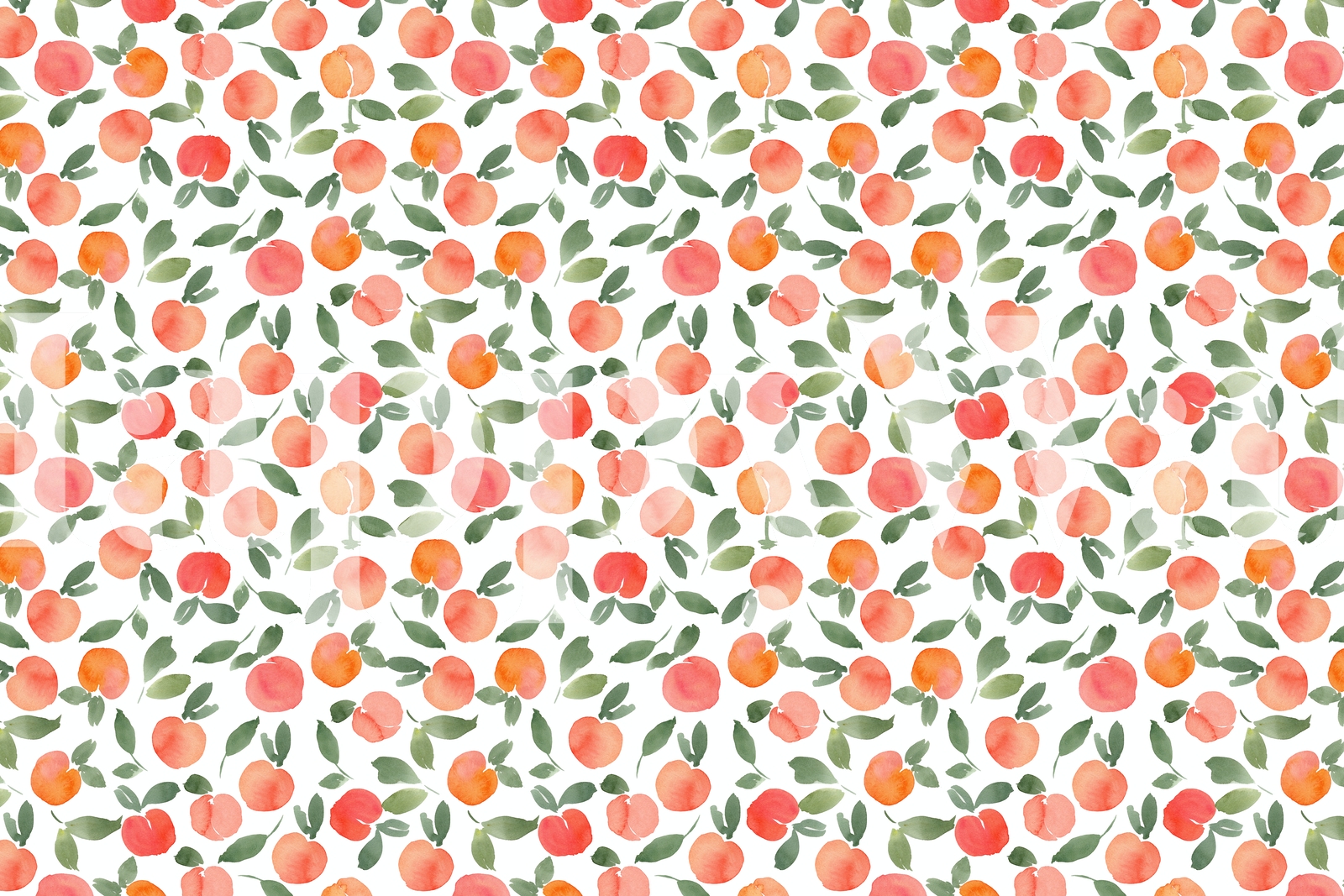 Cartoon Cute Peach Wallpaper Background Peach Wallpaper Peach  Illustration Watercolor Peaches Background Image for Free Download