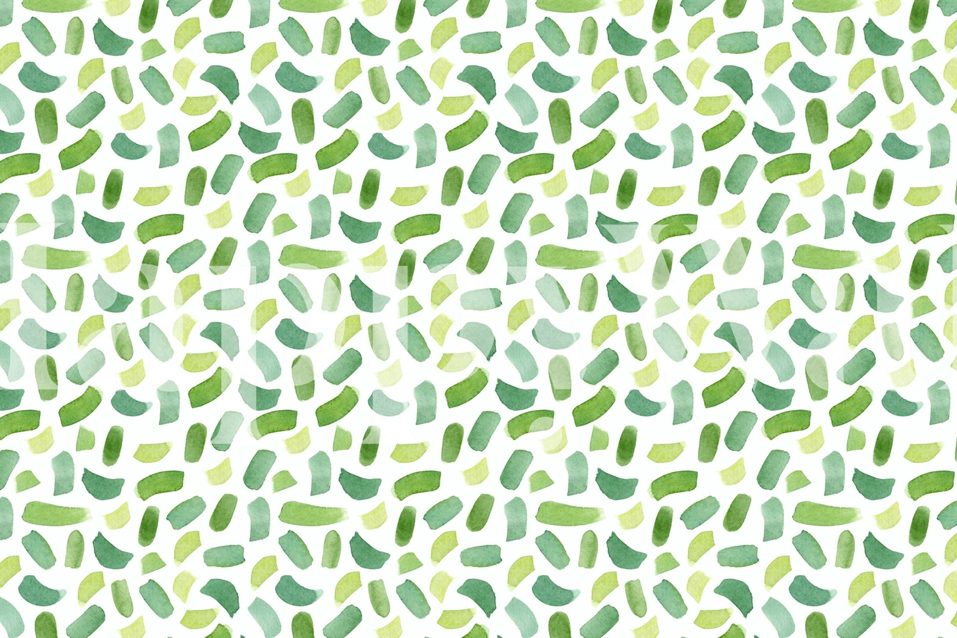 Watercolor Abstract Pattern behang in een kamer