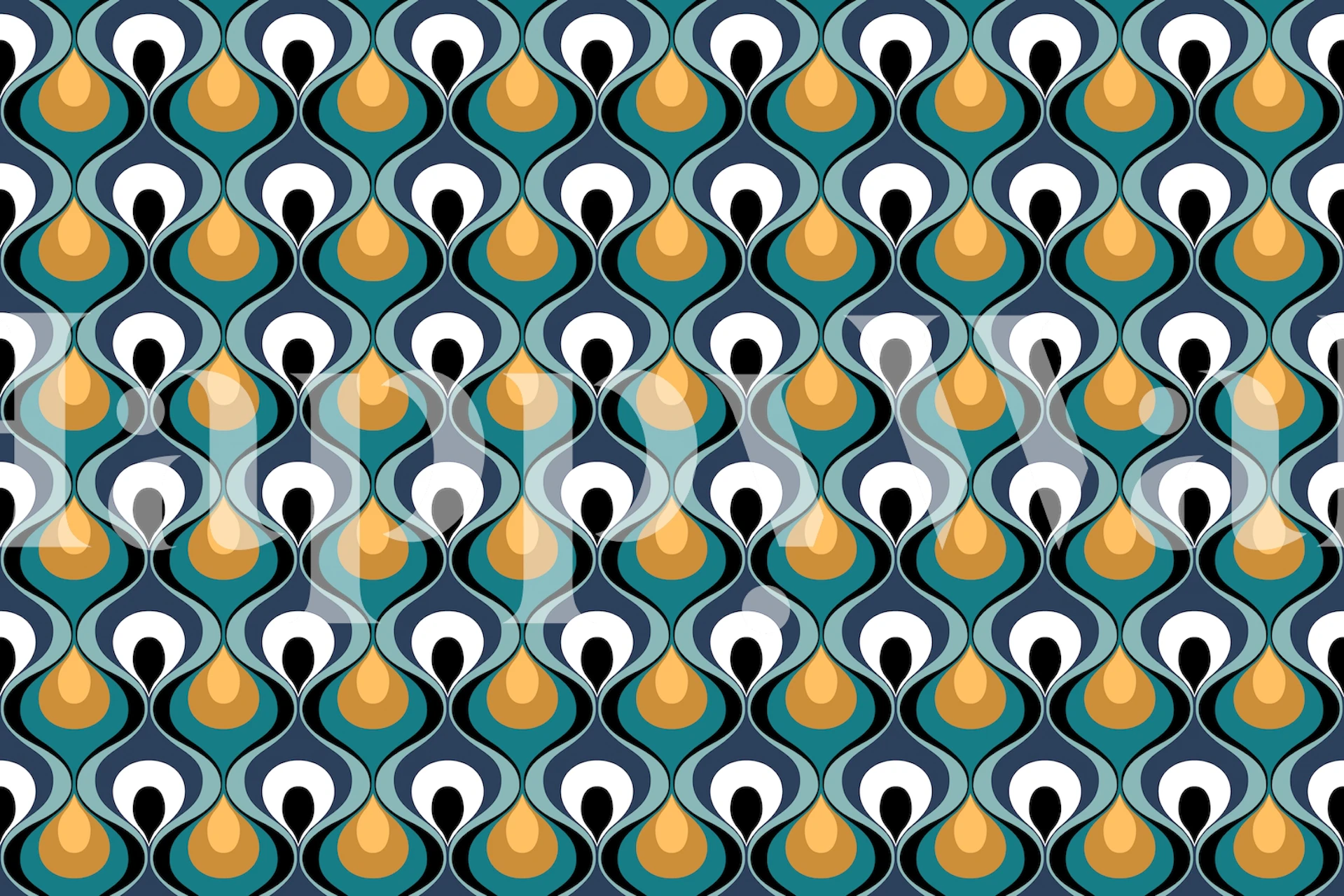 Retro Mood 12 tapetdesign i et rum