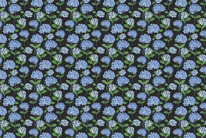 Hydrangea Pattern Wallpaper | Happywall