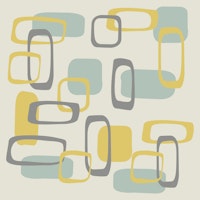 Mid Century Squares Pattern tapet