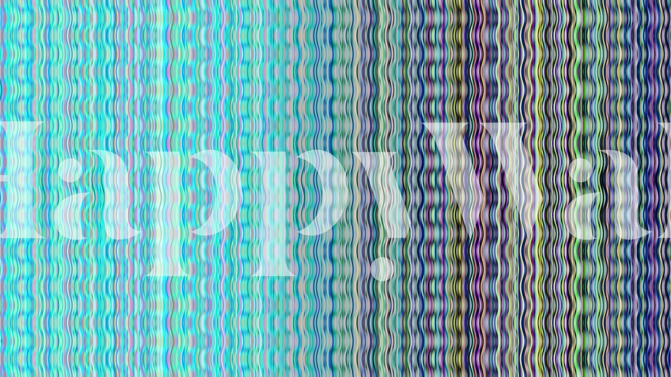 Ταπετσαρία Rainbow Waves Aqua Pastel σε ένα δωμάτιο