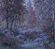 Forest Trees Night Blue