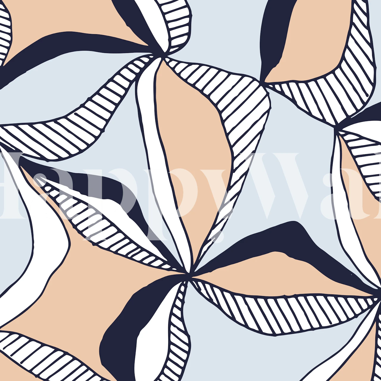 Tentacle wallpaper displayed in a room