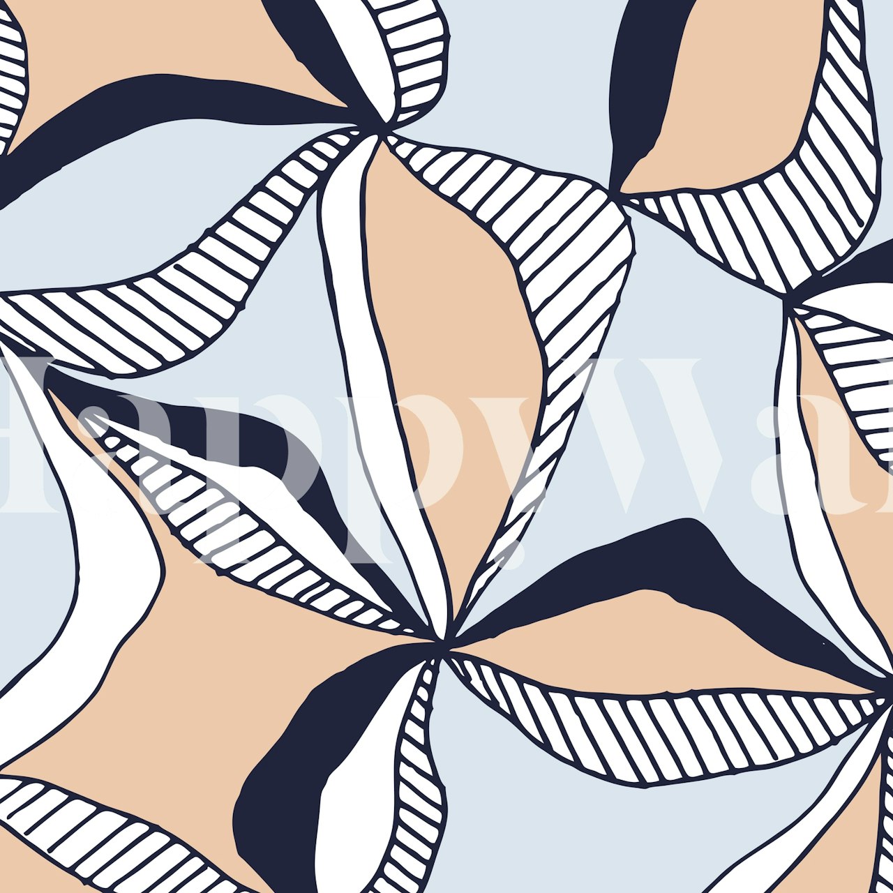 Tentacle wallpaper displayed in a room