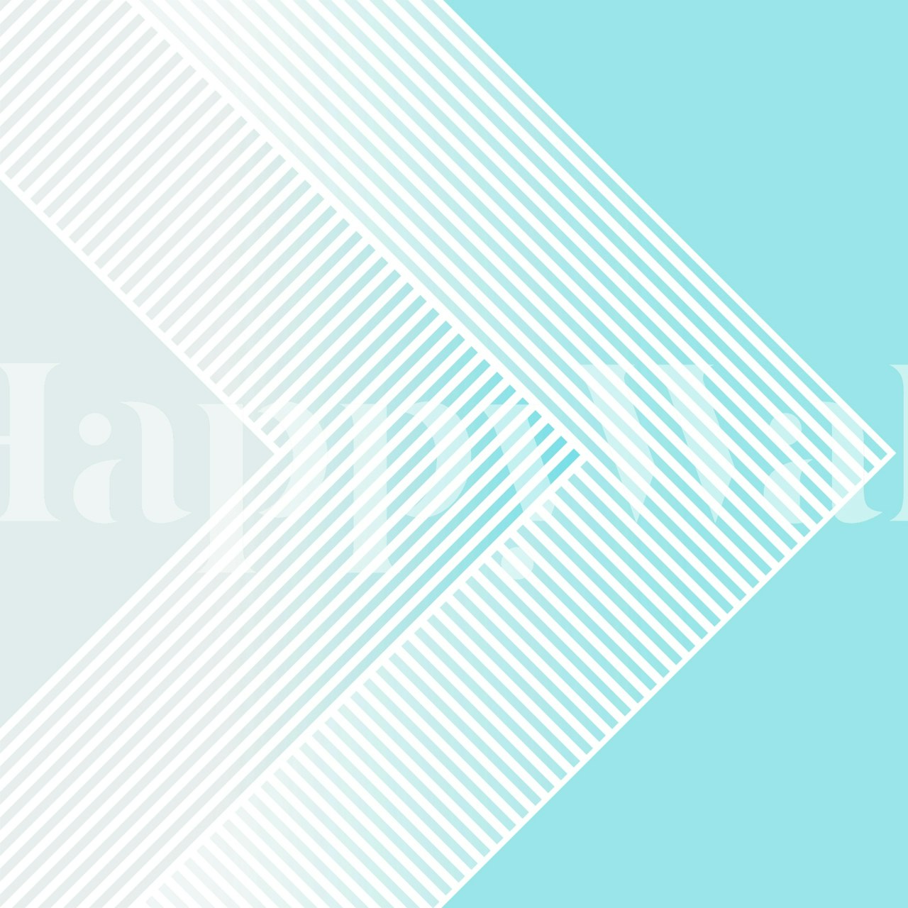 Minimal Mid Century Pastel ταπετσαρία σε ένα δωμάτιο