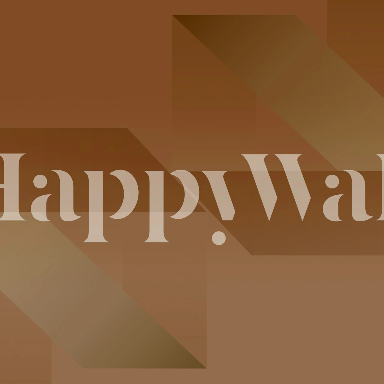 Mid Century Soft Pastel Bronze wall mural with geometric design