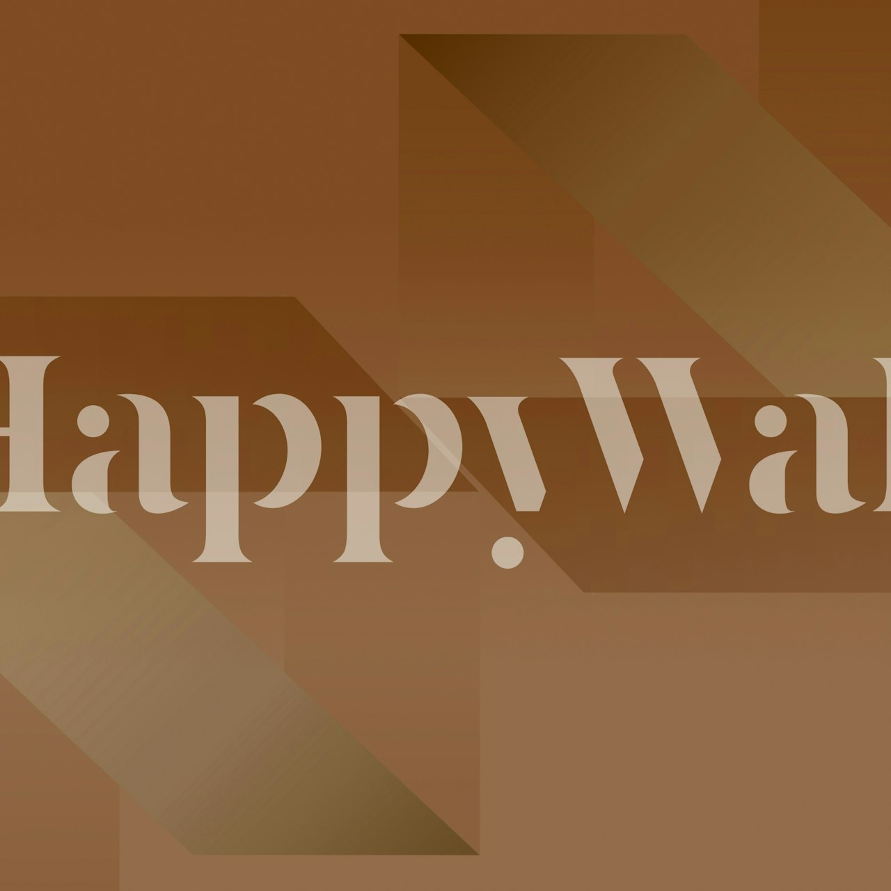 Mid Century Soft Pastel Bronze wall mural with geometric design