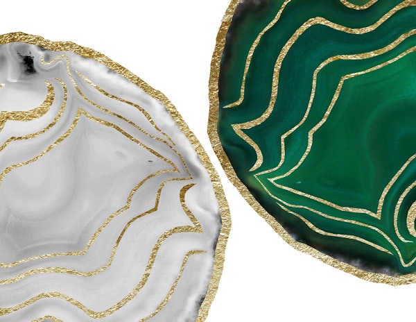 Yin Yang Emerald White Agate 1