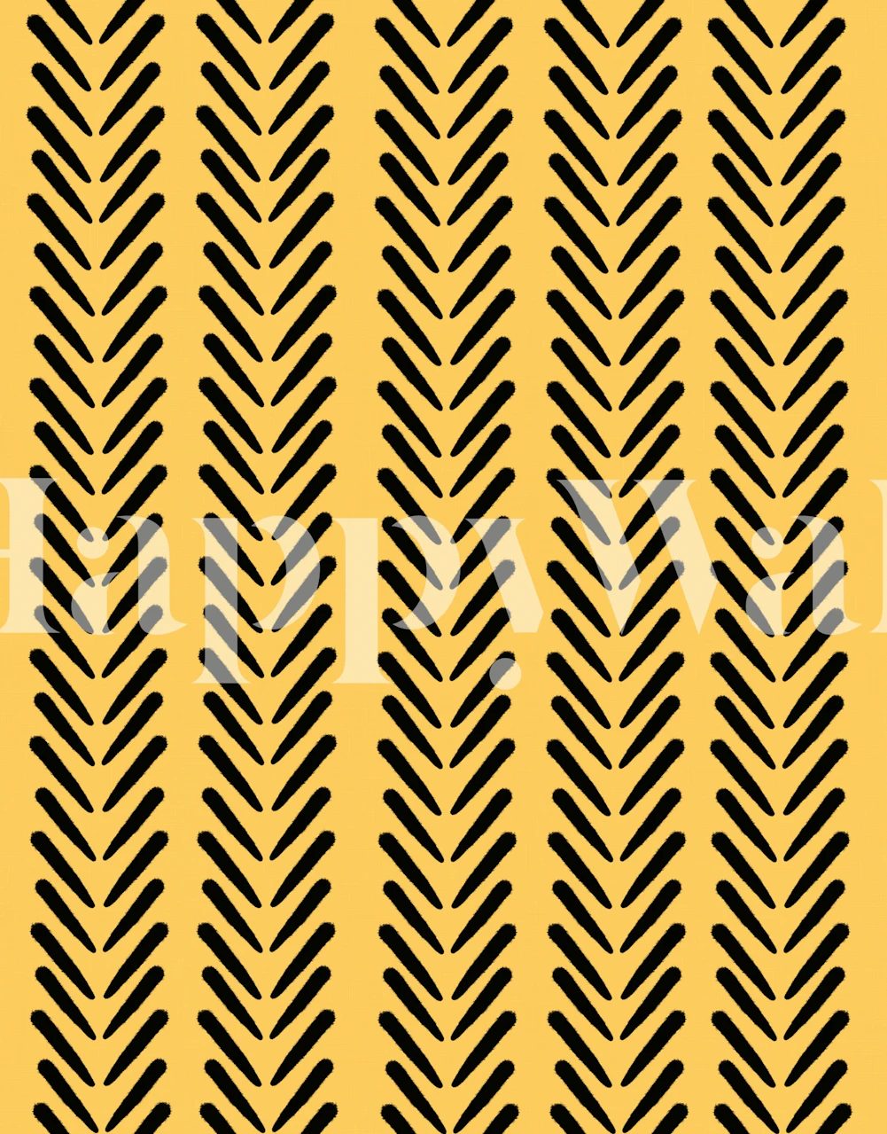 Mud Cloth Arrow Glam 5 wallpaper in a room