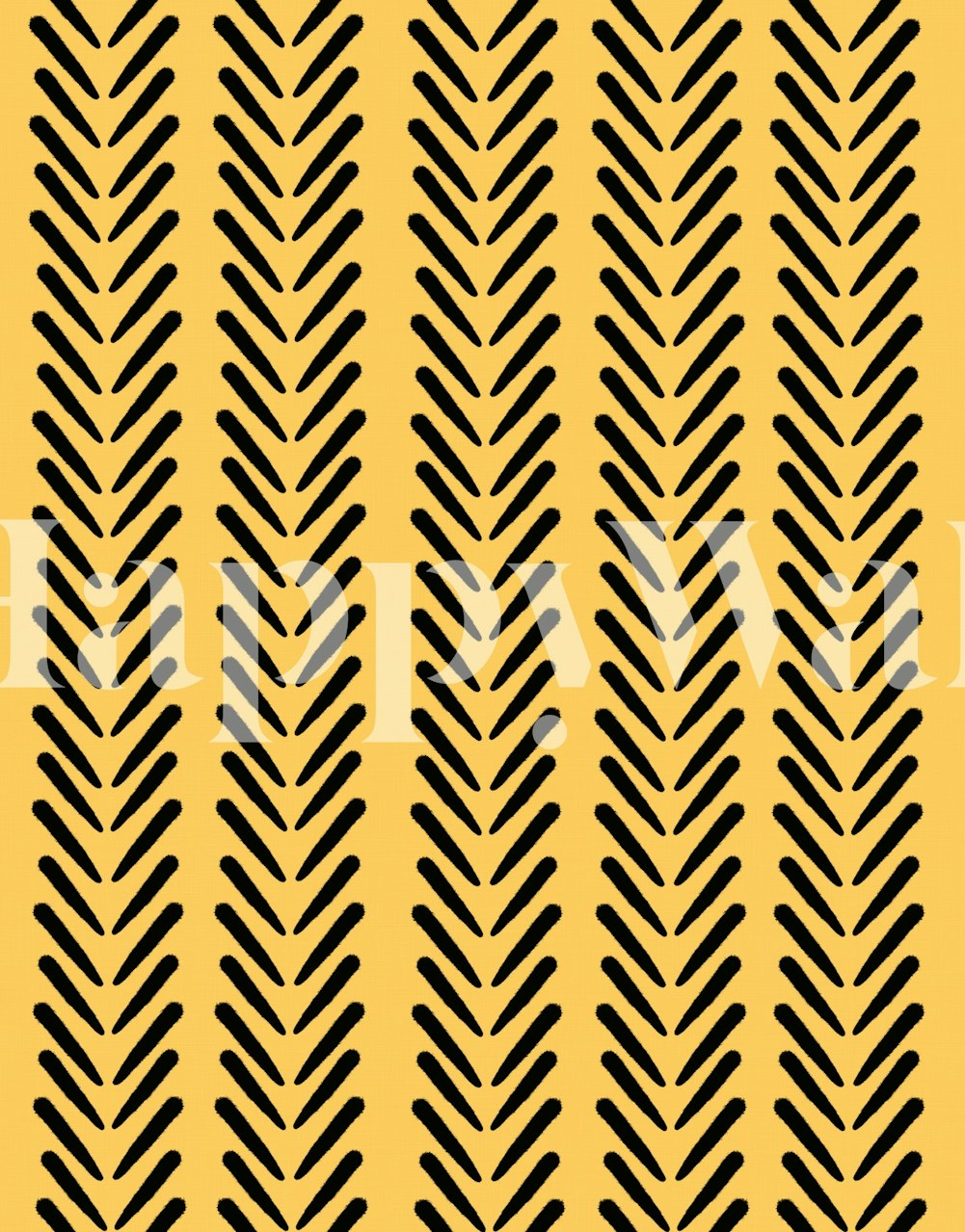 Mud Cloth Arrow Glam 5 wallpaper in a room