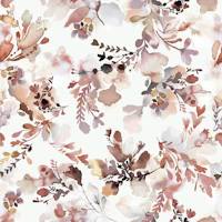 Fall Flowers Terracotta papiers peint