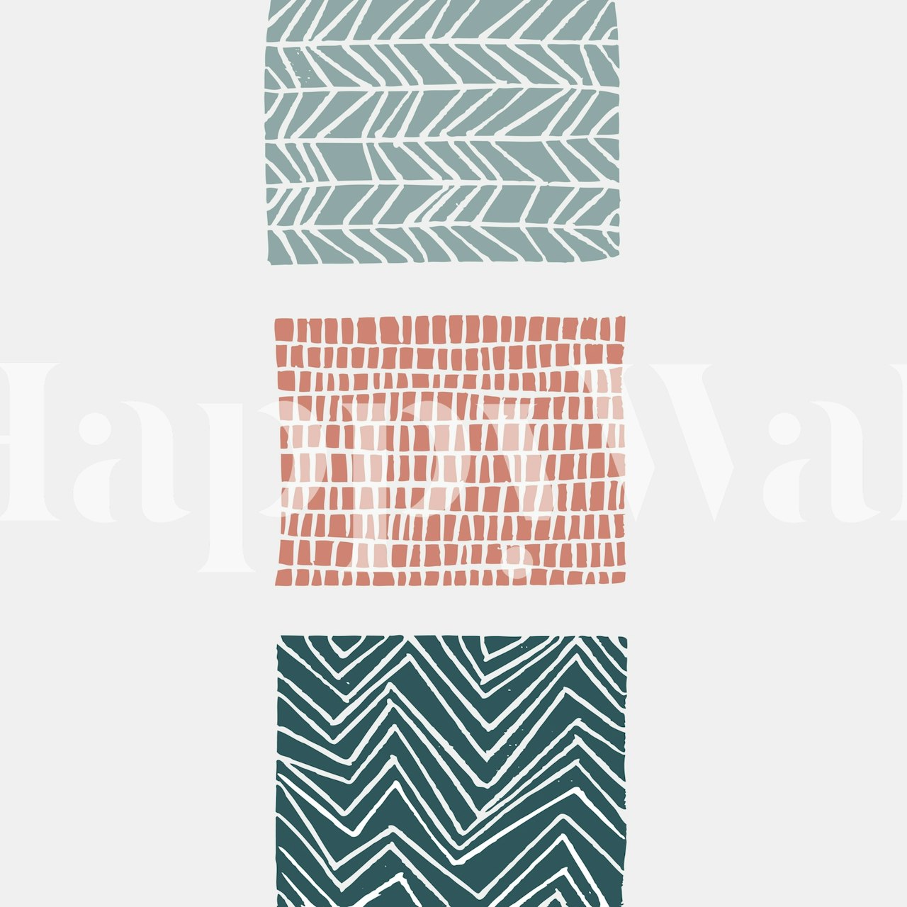 Lines wallpaper design in a room