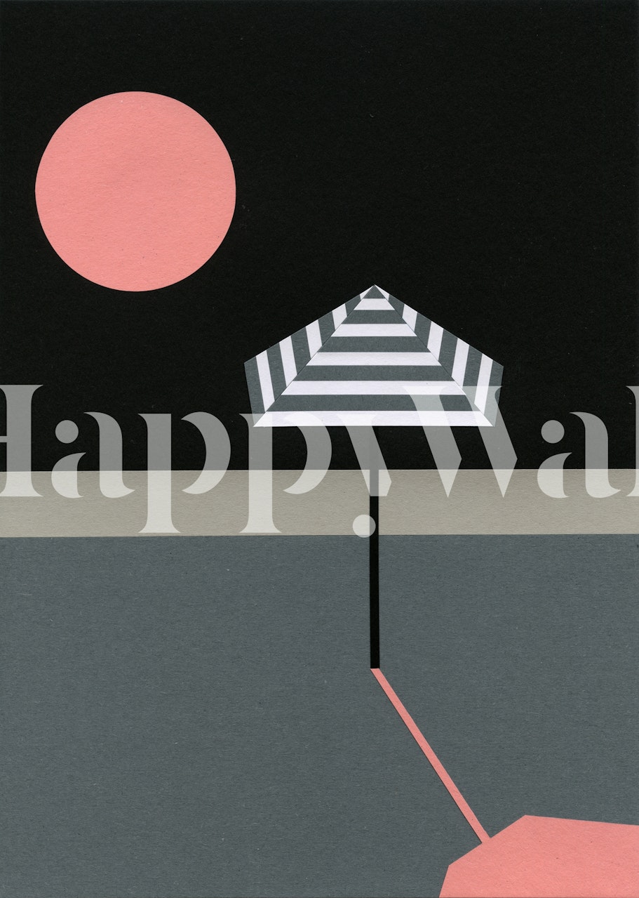 Artistic wallpaper design featuring summer theme